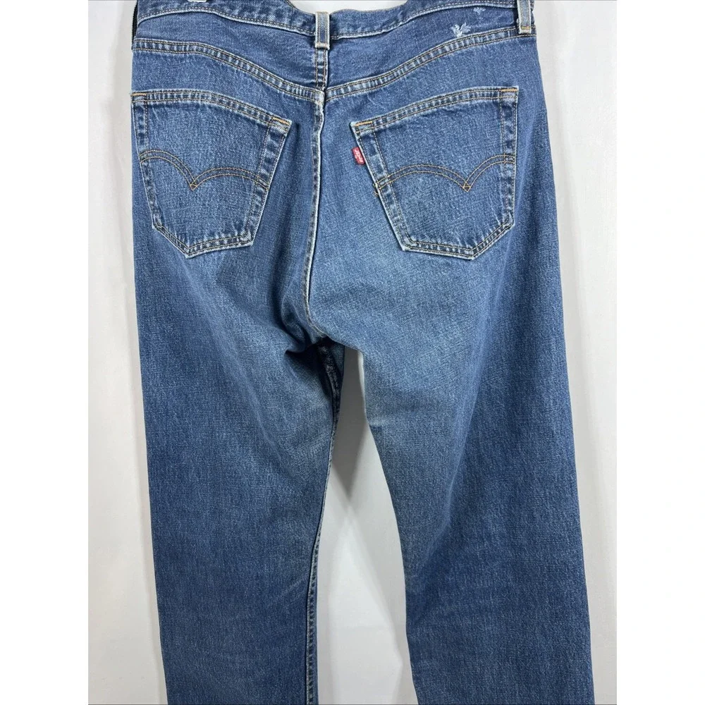 Vintage Levi's Men's 501 Button Fly Classic Blue Denim Jeans Size 34X34